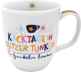 Sheepworld Tasse Tasse "Kacktage in Glitzer tunken & Funkeln lassen"