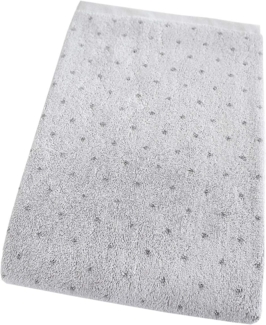 Dyckhoff Frottierserie Basic Line|Duschtuch 70x140 cm| pünktchen-silber-weiss