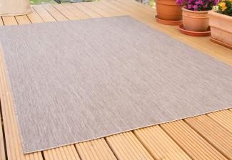 Steffensmeier Indoor-Outdoor Teppich Gotland, Farbe: Braun, Größe: 80x150 cm