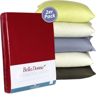 Formesse Bella Donna Interlock-Jersey Kissenbezug 2er Pack Restposten|2x 40x60 cm| arabica