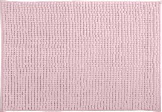 MSV Badteppich Badvorleger Duschvorleger Chenille Hochflor Badematte 60x90 cm –Pastellrosa