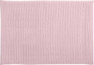 MSV Badteppich Badvorleger Duschvorleger Chenille Hochflor Badematte 60x90 cm –Pastellrosa