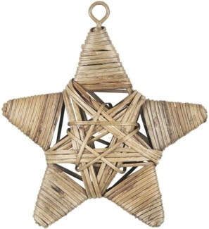 IB Laursen Stern medium Cane zum hängen Rattan geflochten Weihnachten Deko