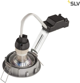 SLV No. 1000721 PIKA QPAR51 Deckeneinbauleuchte schwenkbar silbergrau max. 50W