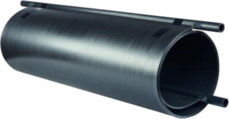 Poolomio Solarmatte, Metall/Kunststoff Schwarz, 300 x 120 cm