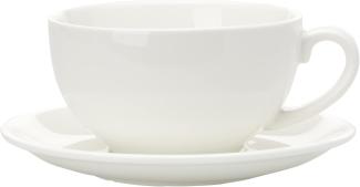 Cappuccinotasse mit Untertasse 15 cm / Maxwell & Williams / White Basics / Round / Tasse