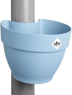 elho Vibia Campana Fallrohrpflanzgefäss 40 - Blumentopf für Regenrohr - vertikaler Garten - 100% recyceltem Plastik - Ø 21. 6 x H 16. 3 cm - Blau/Vintage Blau