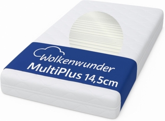 Wolkenwunder 7-Zonen-Schaum-Matratze 'Wellflex Multi' mit abnehmbahren Bezug H2, 140x200 cm