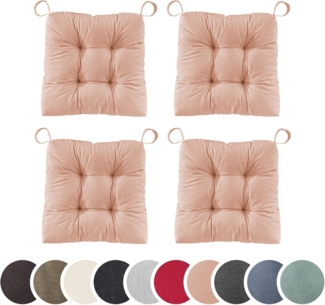 sleepling Stuhlkissen Eva, für Indoor und Outdoor, mit Klettverschluss, abriebfest und langlebig