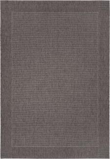 In- und Outdoor Teppich Vena Taupe Anthrazit - 80x150x0,8cm