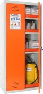 Simon Rack Pflanzenschutzschrank Homologiert, Metall, Grau, 1800 x 800 x 400