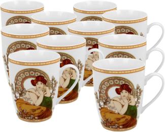 DUO ART GALLERY Klassischer Becher 360 ml TOPAZ New Bone China Porzellan