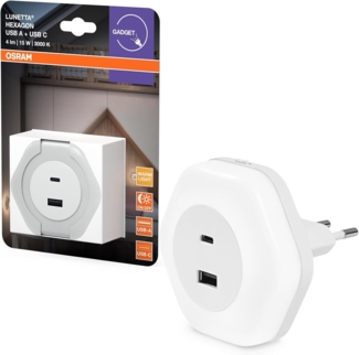 Osram Nachtlicht Lunetta Hexagon 15 W weiß