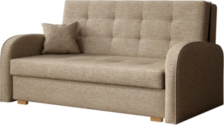 'Viva Gold III' Schlafsofa, hellbraun, 85 x 153 x 98 cm