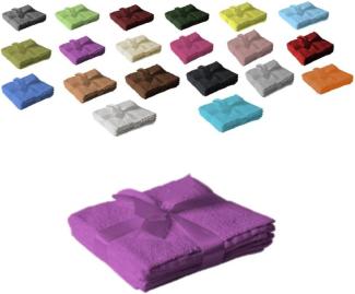 Seiftuch 4er Set 30 x 30 cm Lila