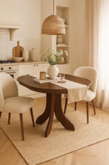 moebel direkt online Esstisch 90-130 cm Anton Nussbaum-Nachbildung