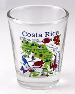 Costa Rica Map-Shot-Glas