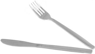 Solex TM 80 Kantinenbesteckset 48 teilig für 24 Personen Menümesser und Menügabel
