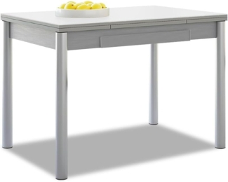ASTIMESA Alas Flügel Küchentisch, Metall, Weiß, 90x50 cm