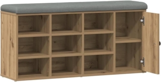 vidaXL Schuhbank Artisan-Eiche 102x32x50 cm Holzwerkstoff 857622