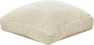 Bodenkissen JOARA Baumwolle 70 x 70 x 15 cm Abstrakt Beige