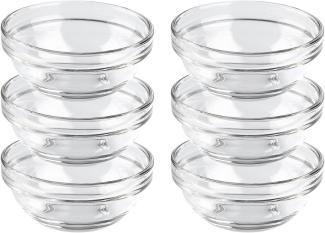 Luminarc 925944 Empilable Schüssel aus Glas, Ø 10,5cm, klar (6er Pack)