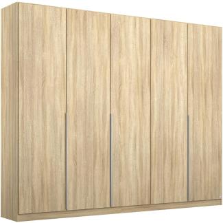 Rauch Möbel Alabama Schrank Kleiderschrank Drehtürenschrank Eiche Sonoma 5-türig Zubehörpaket Basic 3 Kleiderstangen, 6 Einlegeböden BxHxT 226x229x54 cm