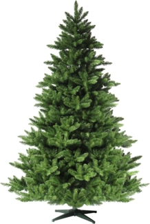 Künstlicher Weihnachtsbaum inklusive Metallständer, exklusiv & hochwertig, schwer entflammbar, 210 cm, HXT 19001