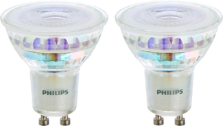 Philips LED-Lampe Classic Spot 4,6W/827 (50W) 36° 2-pack GU10