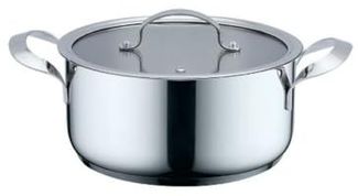 Topf mit Deckel Haeger PA-18H. 001A Beige Grau Ø 18 cm