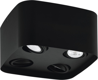 Eglo 99675 Deckenleuchte CAMINALES-Z schwarz L:24 B:24 H:12cm dimmbar mit Connect-Z Funktion