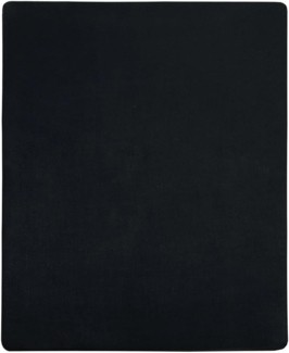 vidaXL Spannbettlaken 2 Stk. Jersey Schwarz 180x200 cm Baumwolle 136219