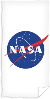 strandhandtuch NASA 140x70 cm Polyester weiß/blau