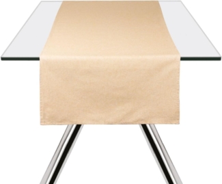 Excelsa Pastel Color Tischdecke, rechteckig, Violett, 140x240 cm, Baumwolle, Polyester (Beige, 45x140 cm)