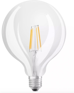 Osram LED-Lampe STAR+ GLOWdim globe 7W/827 (60W) filament clear dimmable E27