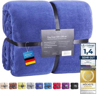 Wohndecke Kuscheldecke XXL, Feluna, Tagesdecke Kaschmir-Touch 220x200 cm