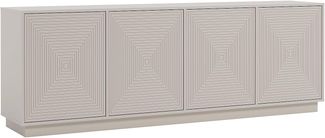 Vente-unique - Sideboard mit 4 Türen - MDF - Beige - MEZULIA
