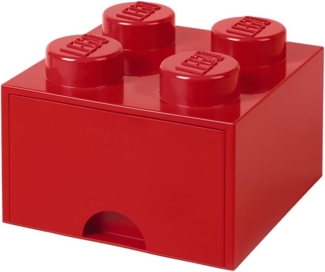 Lego 'Storage Brick 4' Aufbewahrungsbox rot mit 1 Schublade