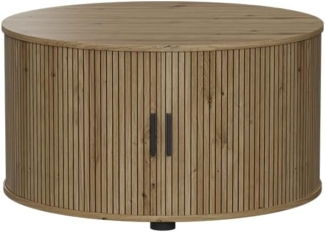 Couchtisch Selva Eiche 80 x 80 cm mit Schiebtür Vicco