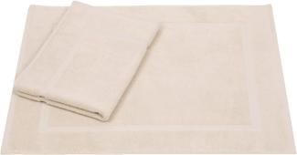 Betz Badematte 2er Set Badvorleger Premium Badematte Badteppich Größe 50x70 cm, beidseitig nutzbar, Baumwolle, Qualität 650g/m²