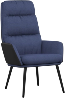 Relaxsessel Blau Stoff [341123]