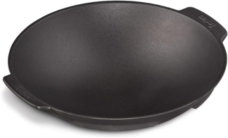 Enders Switch Grid Wok schwarz, aus massiv, emailliertem Gusseisen, gute Hitzeverteilung, Seitengriffe, passend für viele Enders Switch Grid-Roste, B38 x L35 x H10 cm #7797