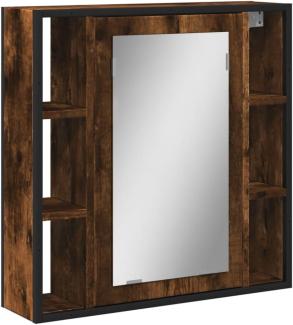 vidaXL Schminktisch Bad-Spiegelschrank Räuchereiche 60x16x60 cm Holzwerkstoff