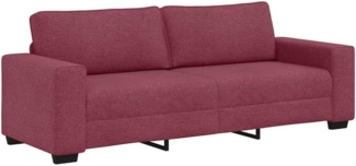 vidaXL 3-Sitzer-Sofa Weinrot 180 cm Stoff 4105179
