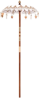 vidaXL Balinesischer Sonnenschirm Creme (90-100) x 260 cm 42006464