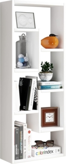 VCM Standregal Vilo 917475 Weiß H. 92 x B. 36 x T. 15 cm