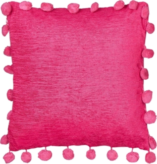 Kissen 2er Set Ohne Muster JASMINE 45 x 45 cm Fuchsia