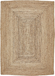 LUXOR living Teppich Salo, rechteckig, Höhe: 6 mm, Juteteppich, handgeflochten, Flecht Design, 100% Naturfaser