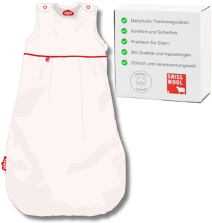 Zizzz 4 Jahreszeiten Kinderschlafsack in 3 Größen & vielen süßen Designs - Atmungsaktiver Schlafsack für einen erholsamen Schlaf mit Zizzz (70cm (0-6 M), Neutral)