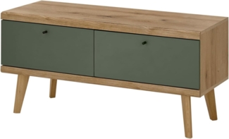 TV-Lowboard Juna in Salbei und Eiche Evoke 107 cm